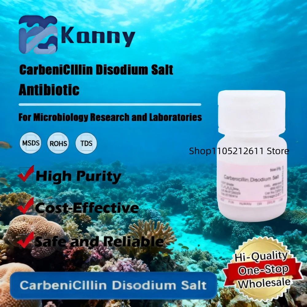Carbenicillin Disodium Salt for Bacterial Culture and Molecular Biology Research Applications Original Product