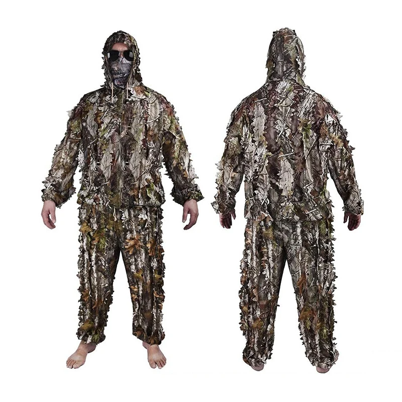 

Outdoor Camouflage Hunting Clothes Big Tree Camouflage ghillie Suits 3D Bionic Tactical Clothing Men's sets