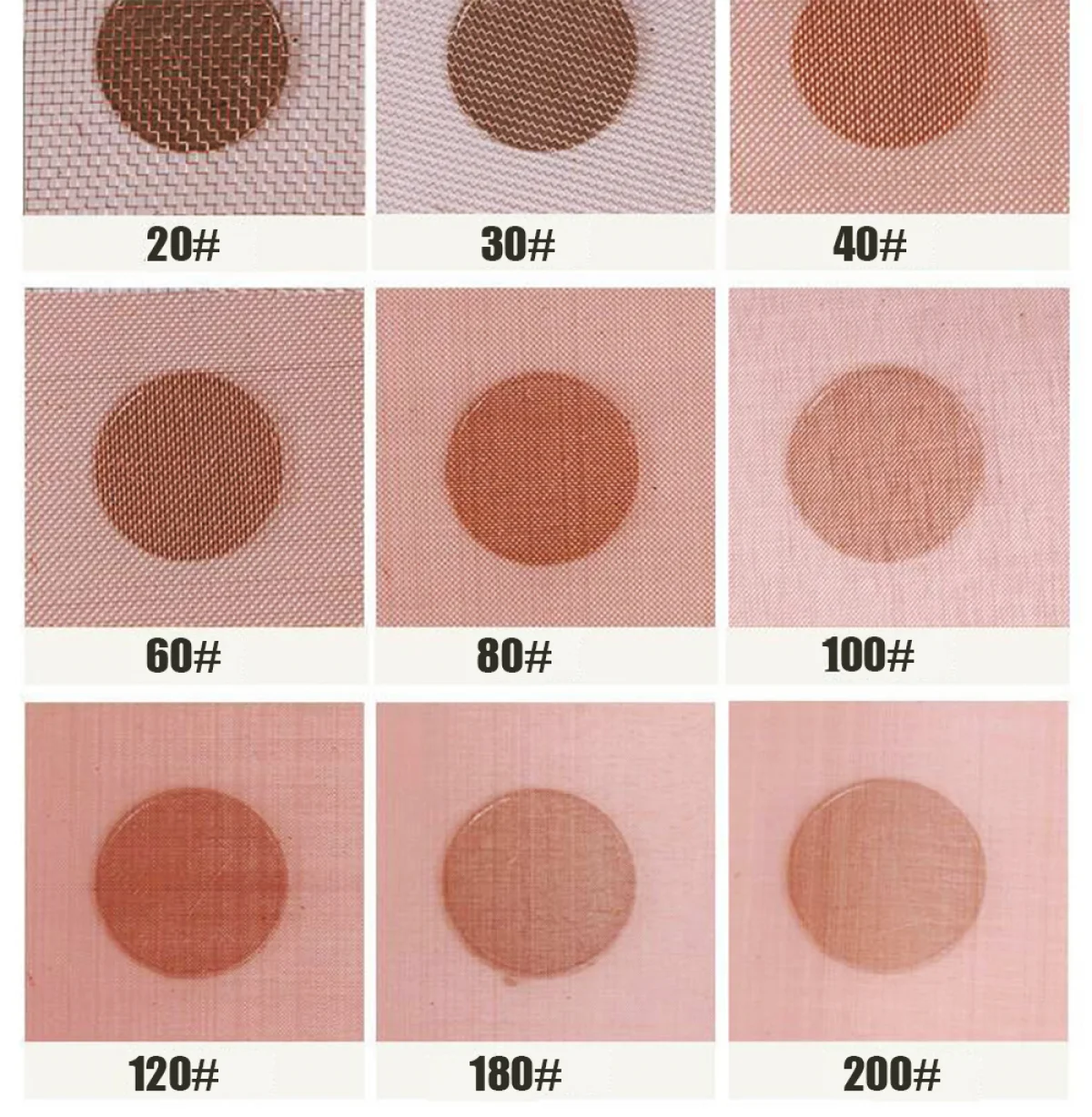 Co- filtros de tecido com proteção de fio 10-, 99.9% de malha para tela de sinal, telas secas, signal-200