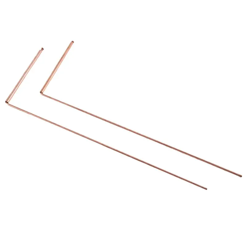 AT63-Copper Dowsing Rod Pure Copper 2PCS Divining Rods - For Divining Water, Treasure(A) Durable Gold