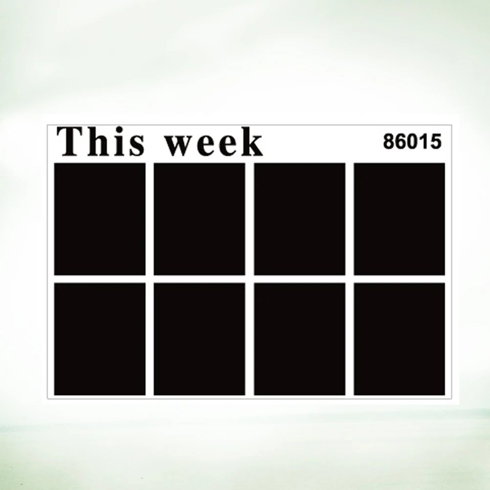 Blackboard Week Plan Calendar Removable Black Board Wall Sticker Decals Large Chalkboard Sticker Roll Writable Wall Decal