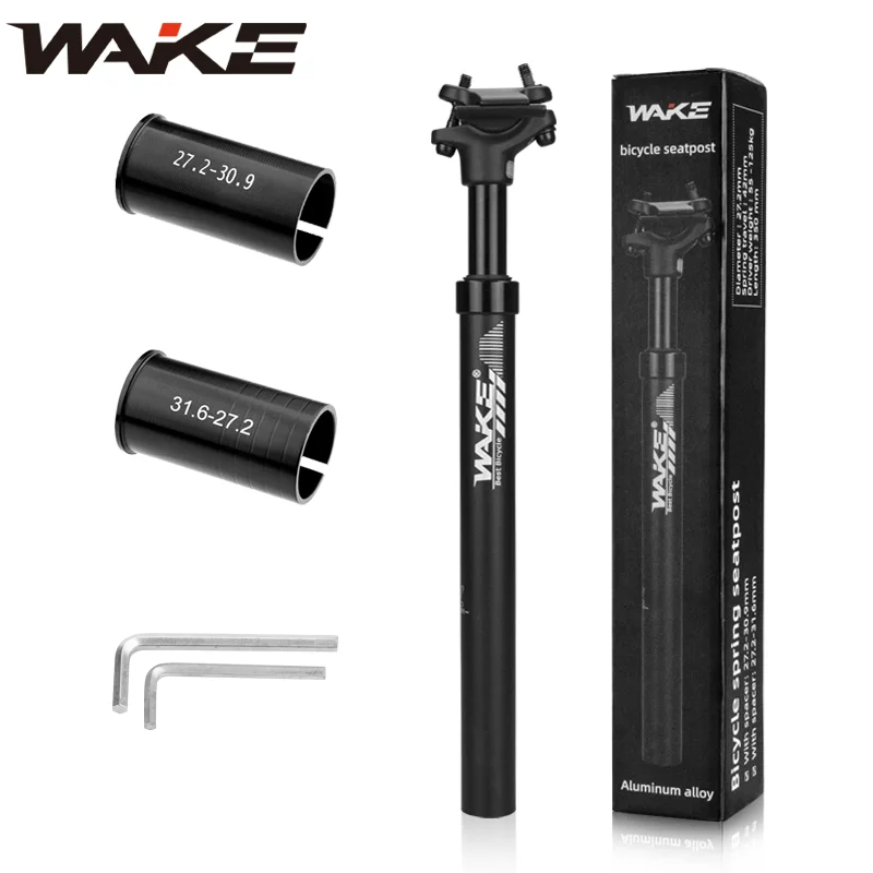 Wake Mountain Bike Bicycle Seatpost Shock Absorber 27.2/31.6mm Spacer Adapter Shim Parts Accessories for MTB Road BMX Cycling