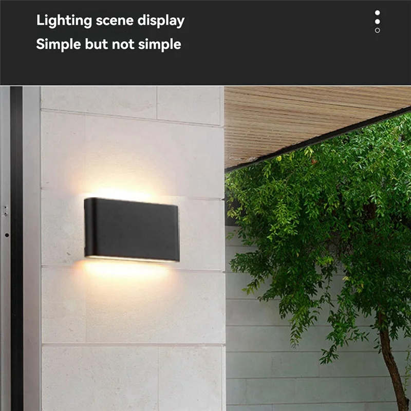 

A44Z-LED Outdoor Waterproof Wall Light Patio Porch Garden Light Aisle Decorative Double End Illuminated Wall Light