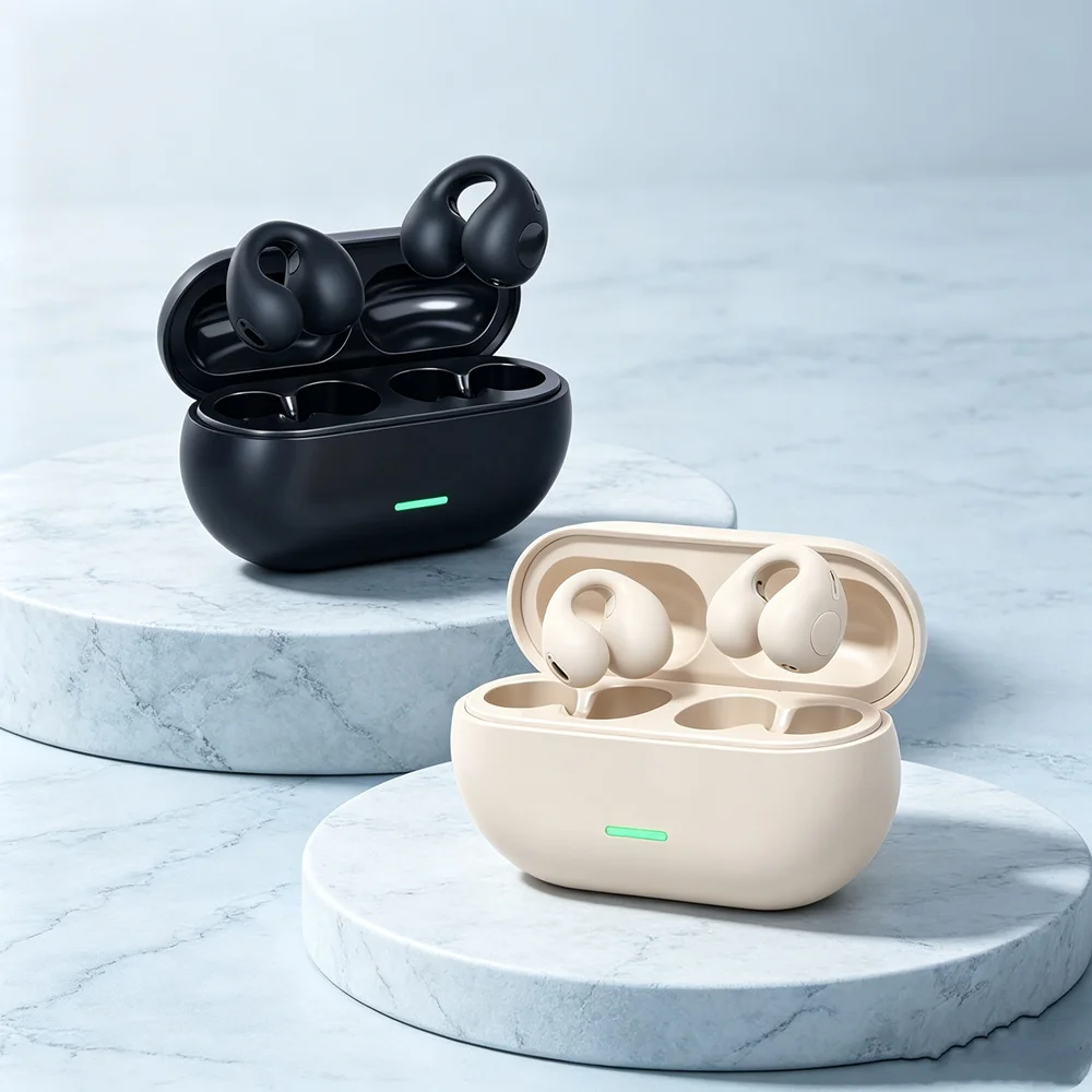 TWS Wireless Earbuds Fone Bluetooth Earbuds Over-ear Bluetooth Headphones Utilize Plush Memory Foam for Ultimate Daily Comfort view 2