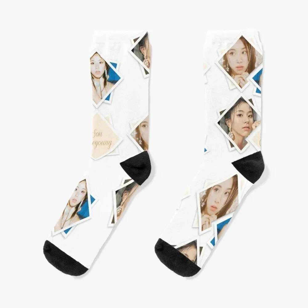 Twice - Chaeyoung Socks Climbing Thermal man winter luxury Christmas Girl'S Socks Men's