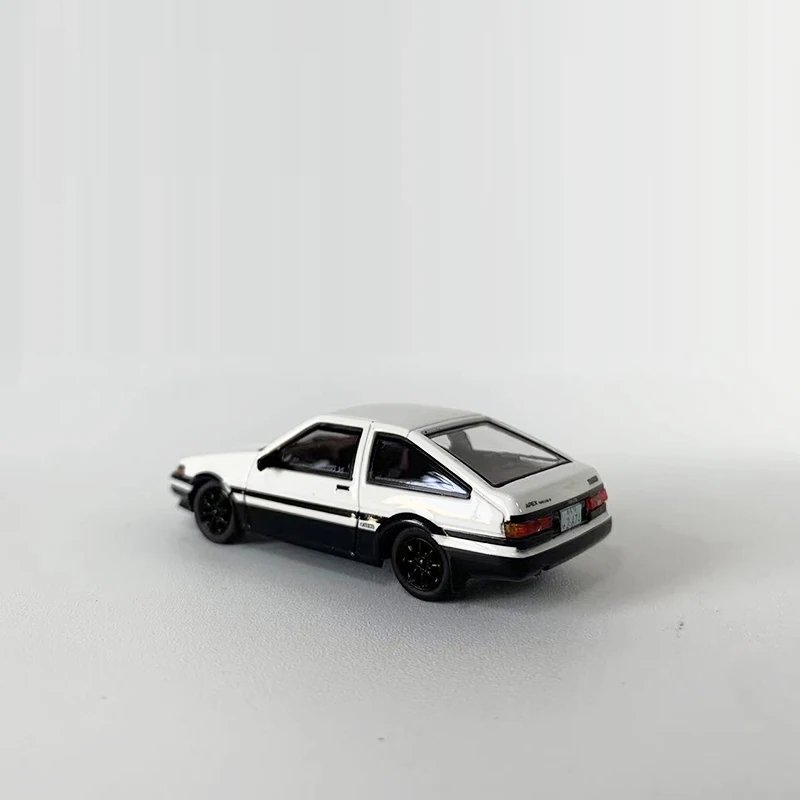 Time Micro Dream รุ่น1:64รถ AE86อัลลอยหล่อเย็นเคลือบคลาสสิก dofu-สีขาวทั้งหมด