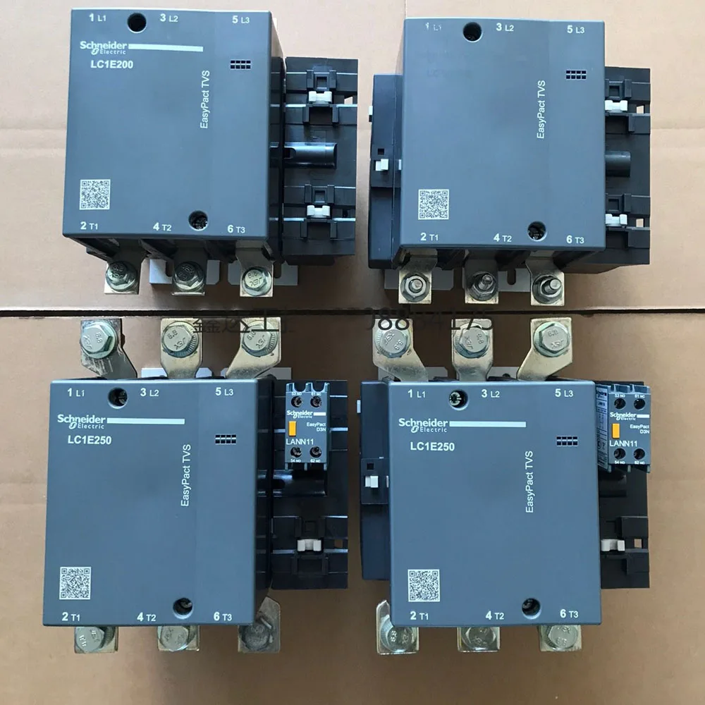 100% Original Schneider Electric Contact Device LC1-E EasyPact TVS LC1E200M5N 200A 3P 3NO Contactor Three-phase 220 volt AC 50Hz