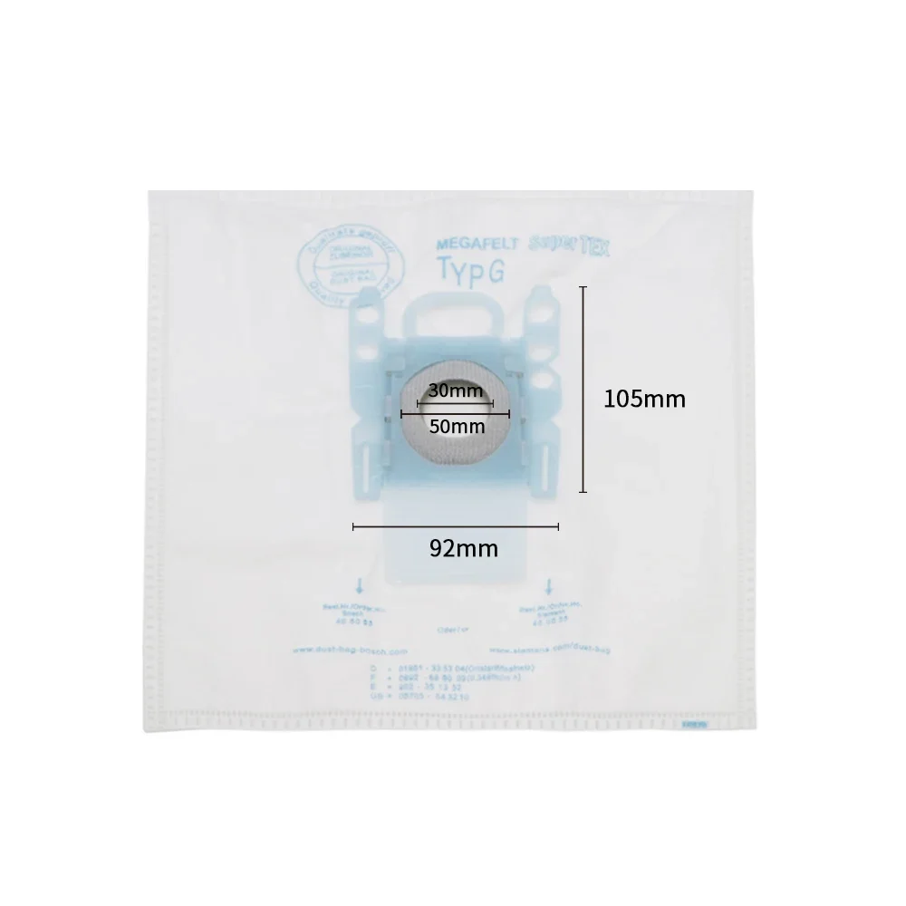 Cloth Dust Filter Bag for Bosch & Siemens BSG7 BSG6 BSGL3126GB GL30 Type G Vacuum Cleaner Spare Parts Accessories