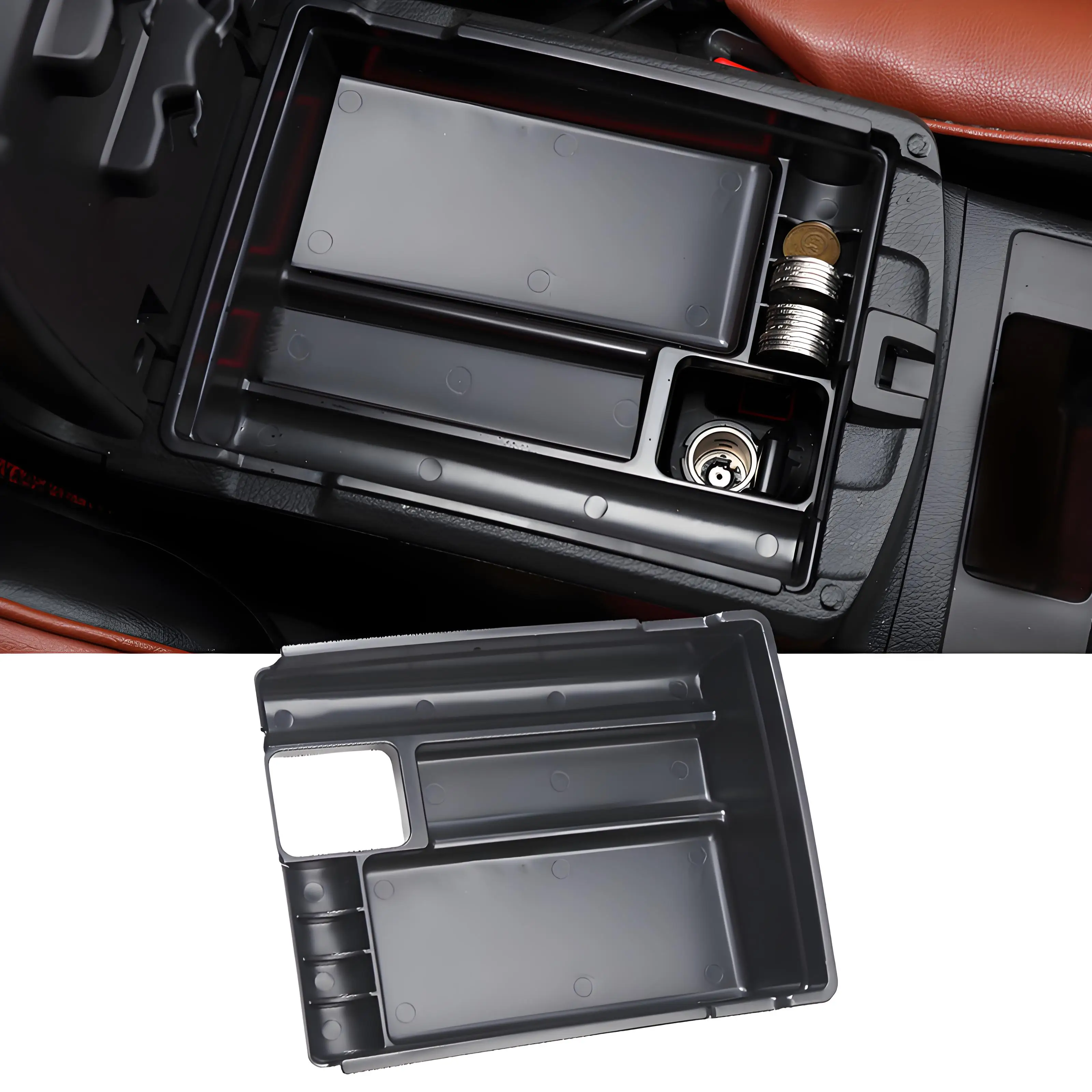 For Nissan X-trail Xtrail T32 Rogue 2014 2015 2016 2017 2018 2019 2020 Car Accessories Central Armrest Storage Box Trim