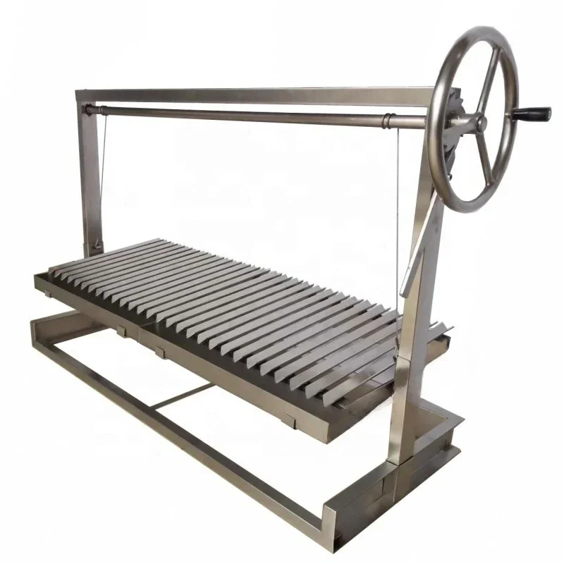 

BBQ DIY Cooking Grill Argentine Barbecue V grate adjustable height
