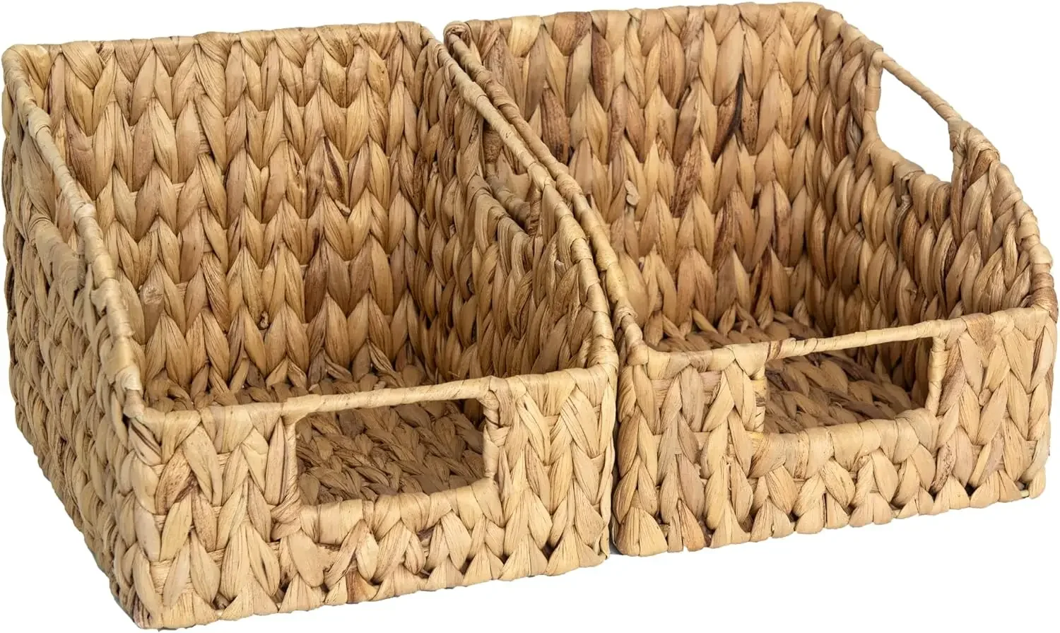 

StorageWorks Pantry Baskets for Organizing, Wicker Baskets with Built-in Handles, Handwoven Wicker Storage Baskets,