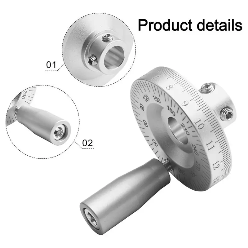 A84X-Aluminum Hand Wheel 42Mm For Milling Machines & Grinders 6Mm