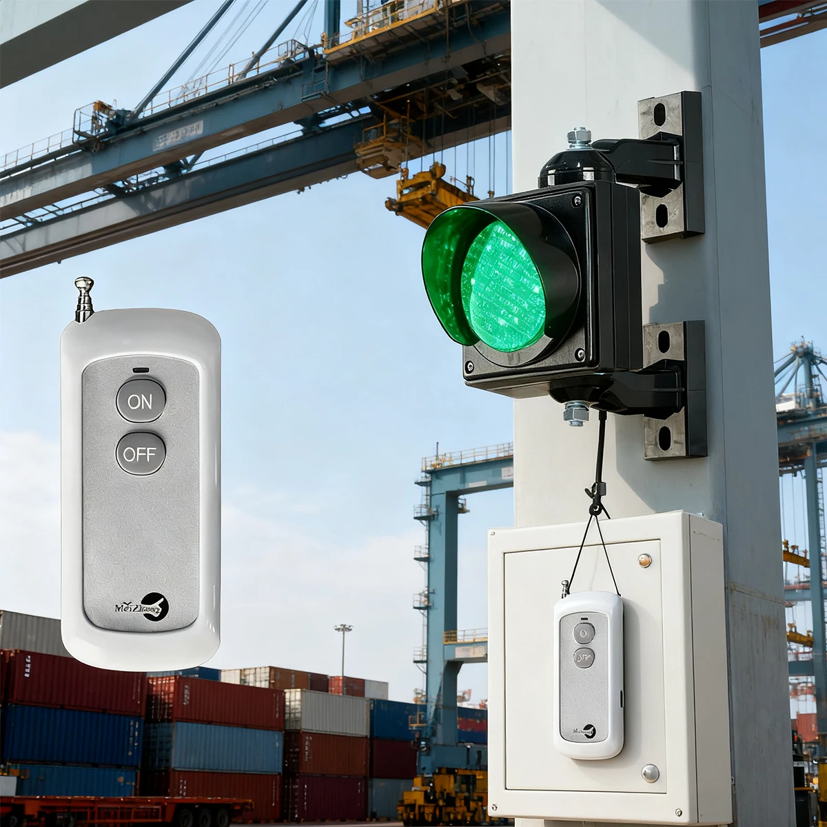 Светофор/гаражный светильник с зеленой лампой: беспроводной пульт дистанционного управления, водонепроницаемый и термостойкий для украшения дома и дорожного движения