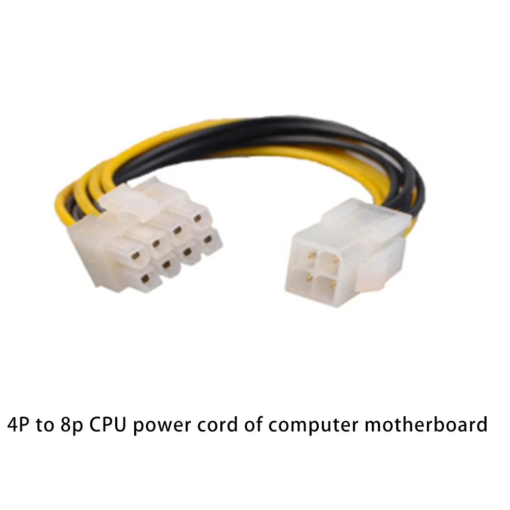 A88M 10 قطعة 4 دبوس ذكر إلى 8 دبوس أنثى وحدة المعالجة المركزية محول الطاقة كابل الرصاص محول 4Pin إلى 8Pin موصل الكمبيوتر تمديد كابل
