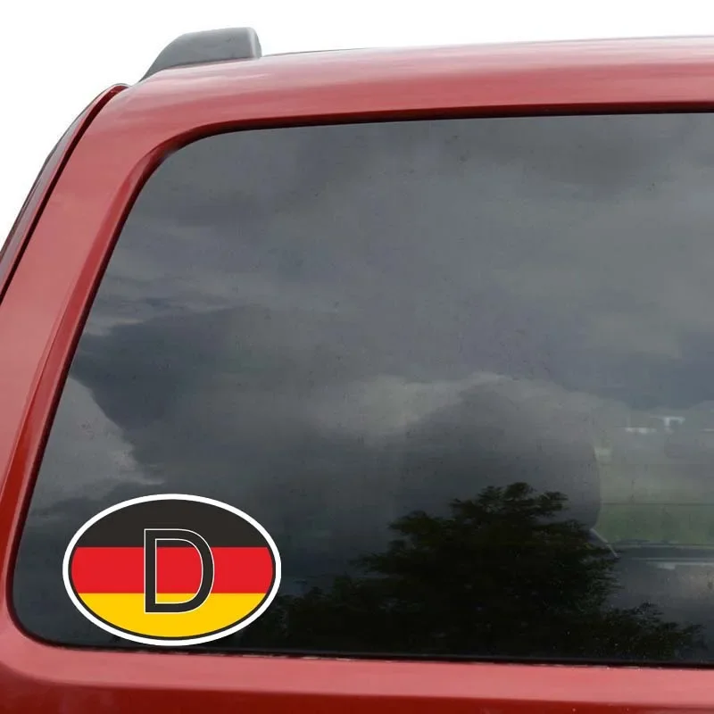 

Personality Car Sticker Funny German Country Code Trucks Motorcycle Laptop Skateboard Guitar Travel Case Wall Door Decal