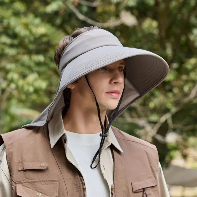 Travel Sun Hat with Neck Neck Panel and Compact Foldable Profile Y166
