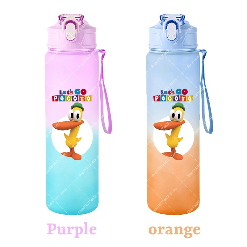 Children Portable Sports Water Bottle Pocoyoed Kids Anime Plastic Cold Drink Container Boy Girl Cartoon Cute Juice Cup Gift 2026 view 2