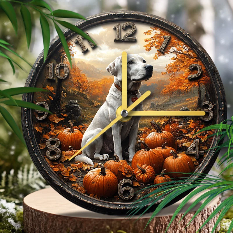 Dogo Argentino Pet Clock Unique Gift for Pet Lovers & Pet Memorial Decoration - Perfect Christmas Gift for Dog Enthusiasts