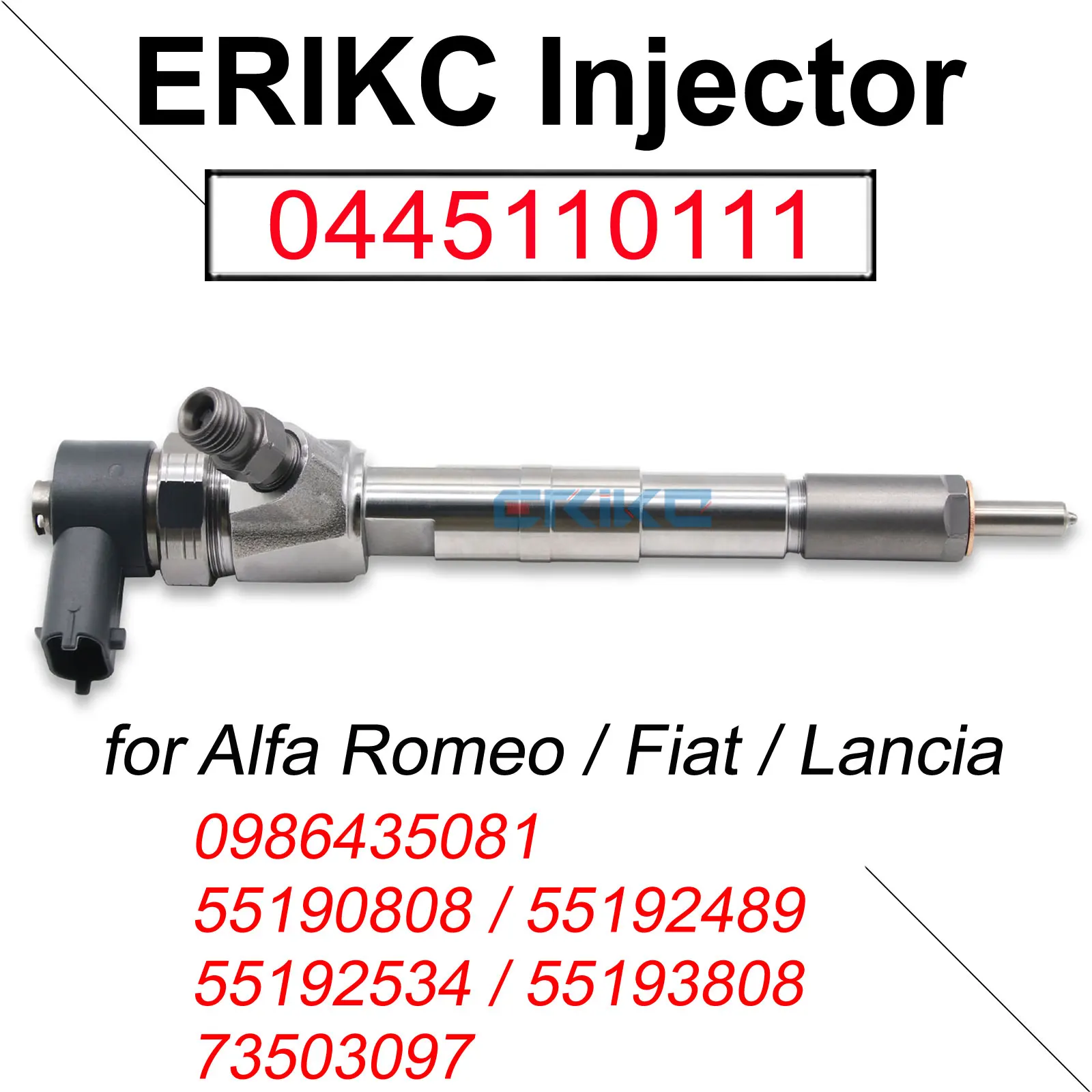 0445110111 Common Rail Diesel Fuel Injector 0445 110 111 for Alfa Romeo Fiat Lancia 55190808 55192489 55192534 55193808 73503097