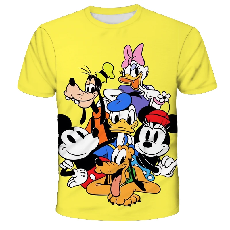 

Hip Hop Disney T Shirt Minnie Children T-shirt Kawaii Tshirt Mickey Mouse Anime Cartoons Casual Vintage Clothes Women Top Tee