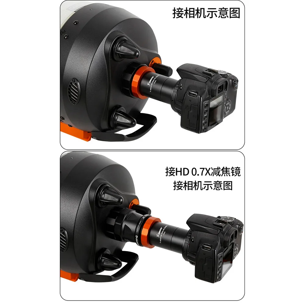 Für Celestron C8HD SCT – M42x0,75 auf T2-Adapter mit Verlängerungsrohr für DSLR/Mirrorless Prime Focus Astrofotografie – Detail 10