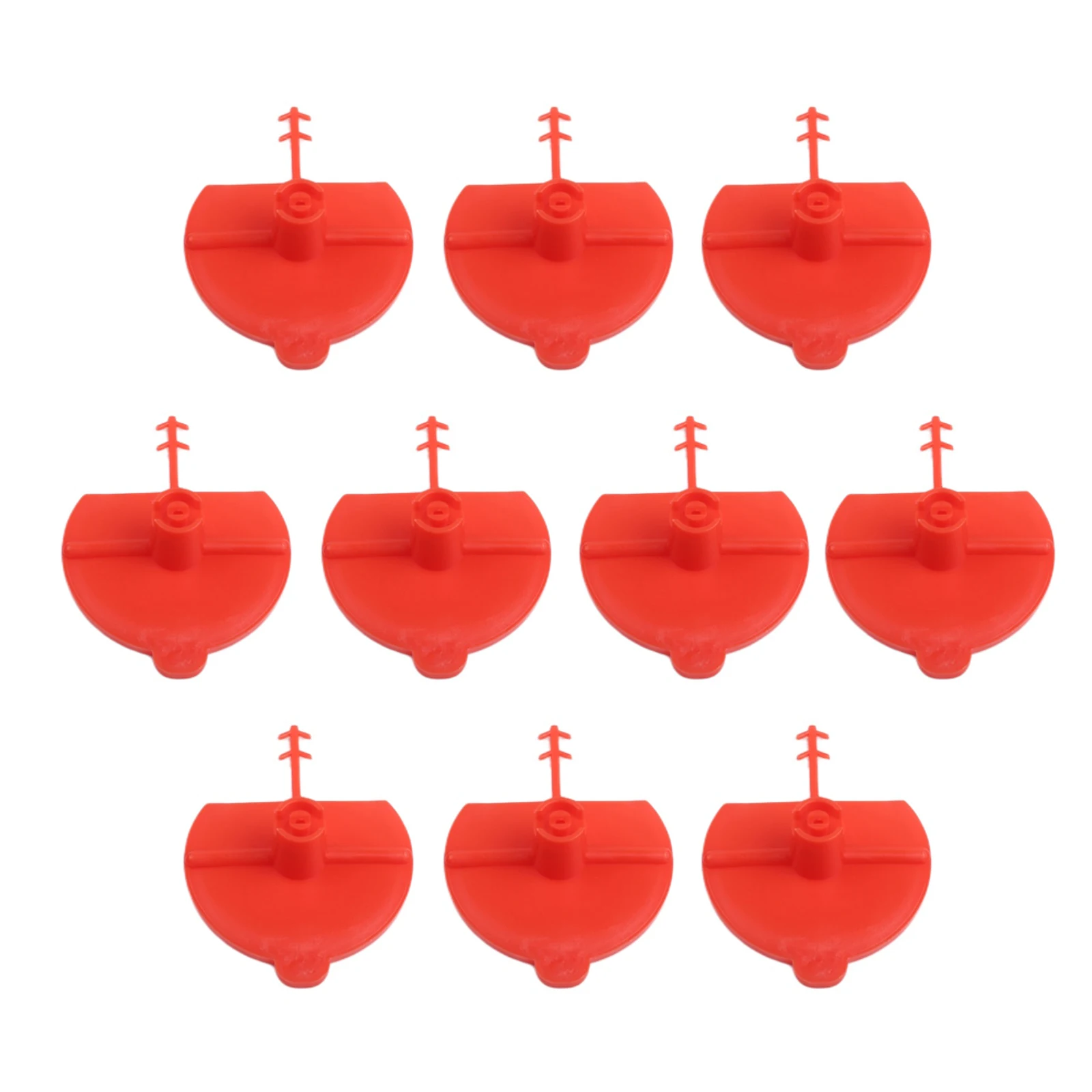 10-Pack Flat Fan Spray Nozzles For Polyurethane Foam-Guns Red Plastic Tips For Sealant And Adhesive/ Application