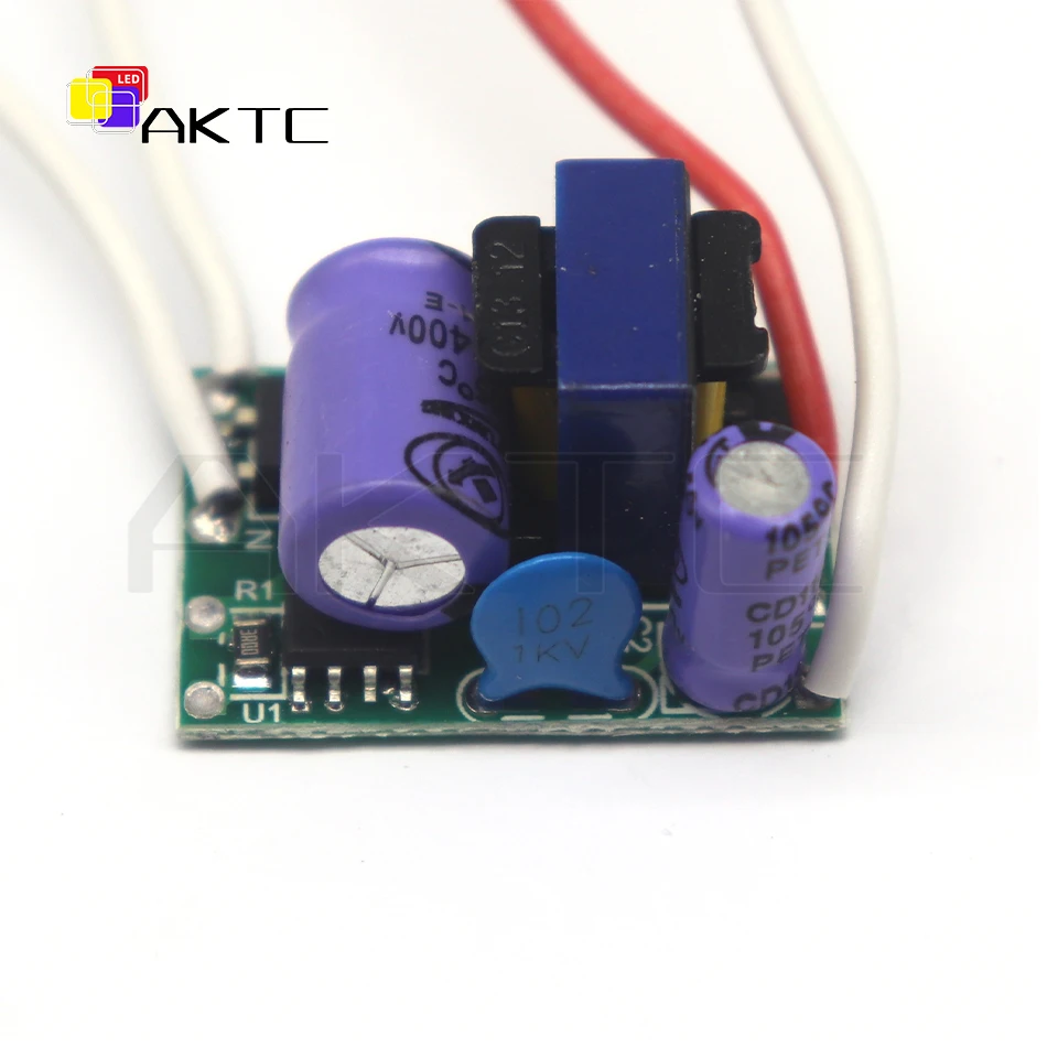 1-3W LED Lamp Driver Light Transformer Input AC 85-265V Power Supply Adapter 240mA-260mA Current for LED Spot light Bulb Chip