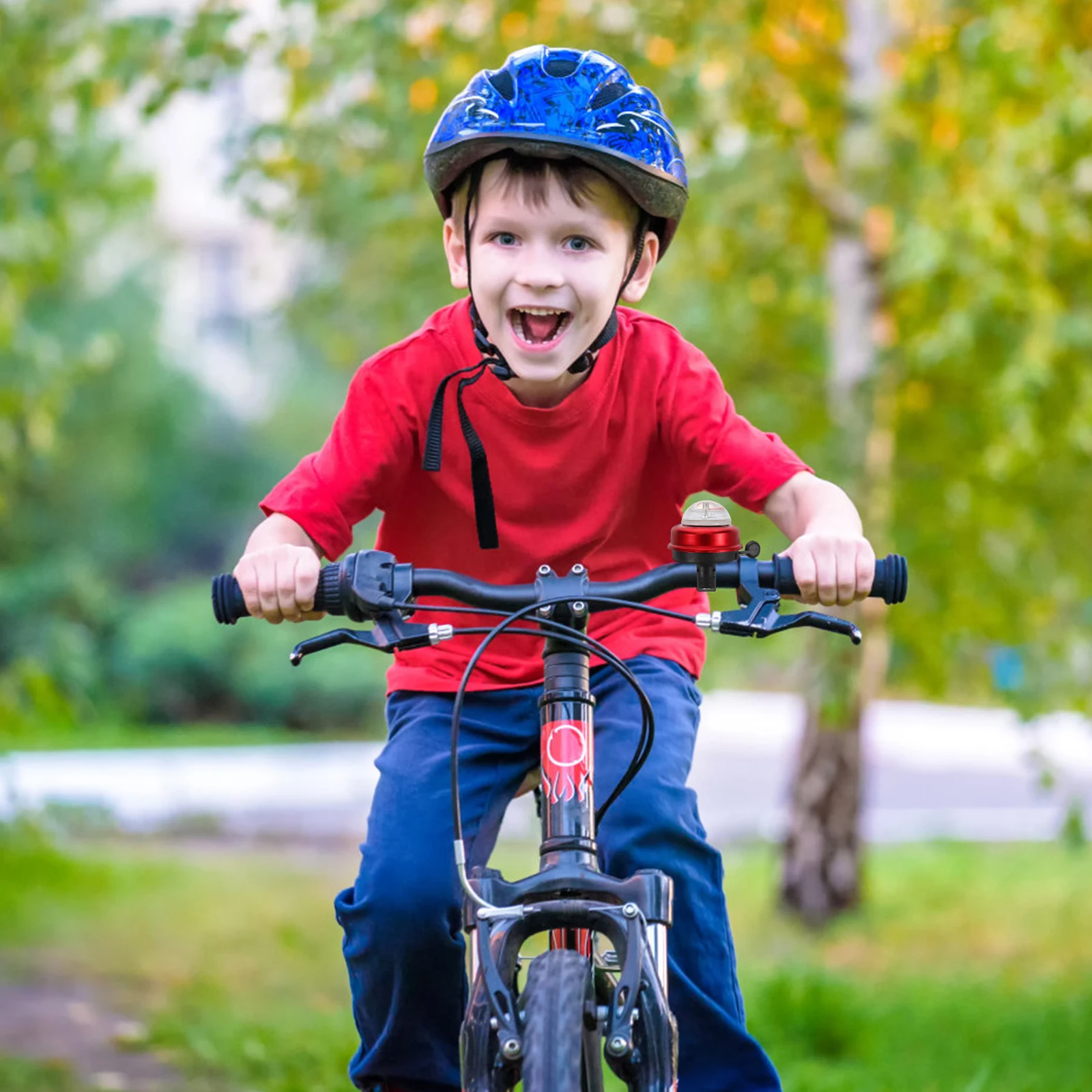 لطيف دراجة جرس دراجة أطفال الديكور بصوت عال ركوب الدراجات رنين جرس الدراجة القرن للبنين بنات أطفال الملحقات دائم #3