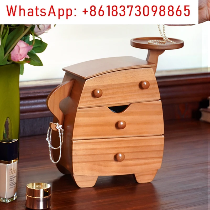 

Guoshe Pangdun Jewelry Box Solid Wood Storage Box High end Exquisite Jewelry Gift