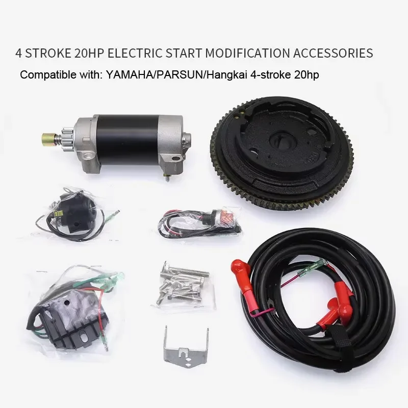 STLF Electric Start Conversion Kit for Outboard Motors - Electric Start Kits for 2-stroke 15/30/40/60/85hp & 4-stroke