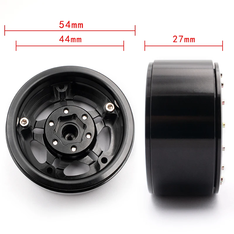 1.9 metalowe koła do zdalnie sterowany samochód gąsienicowy traxxxas SCX10 TRX4 akcesoria 90046