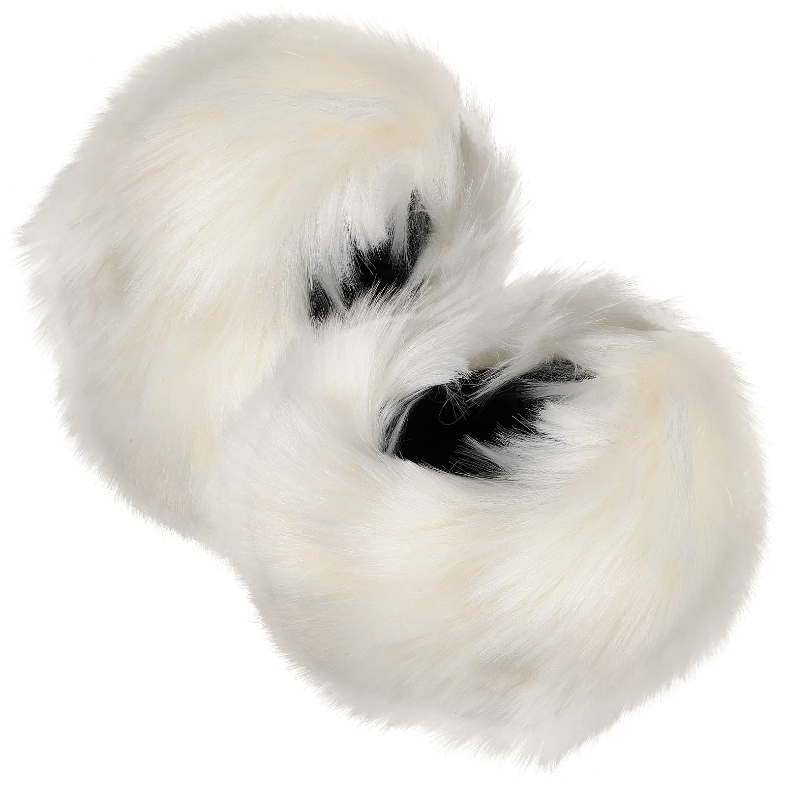 

2 Pcs Wrist Guards Warmer Furry Cuff Bands for Women Gloves Winter Fuzzy Acrylic Strap Straps Man