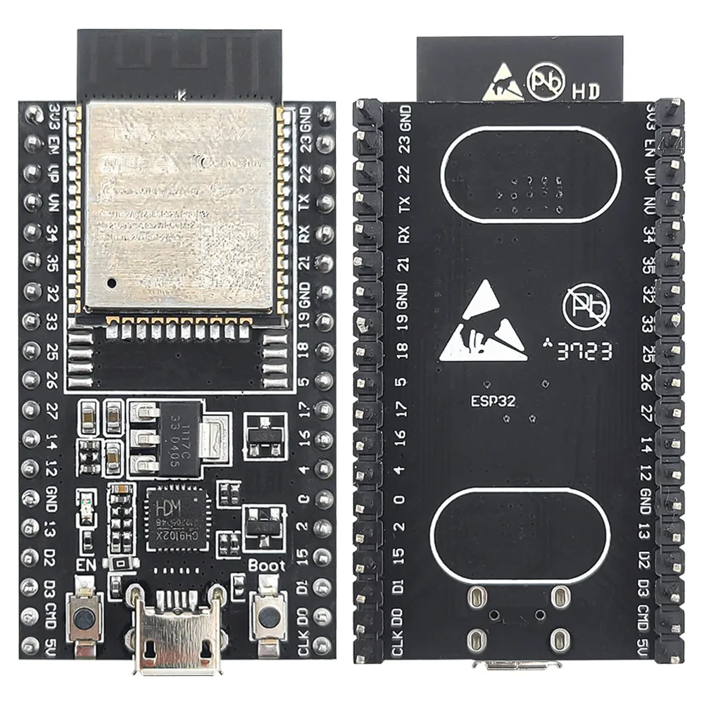 ESP32 Development Board with GPIO Expansion Board Kit ESP32-WROOM-32D BT Wifi Module 38PIN CP2102 ESP32-DevKitC USB Type-C