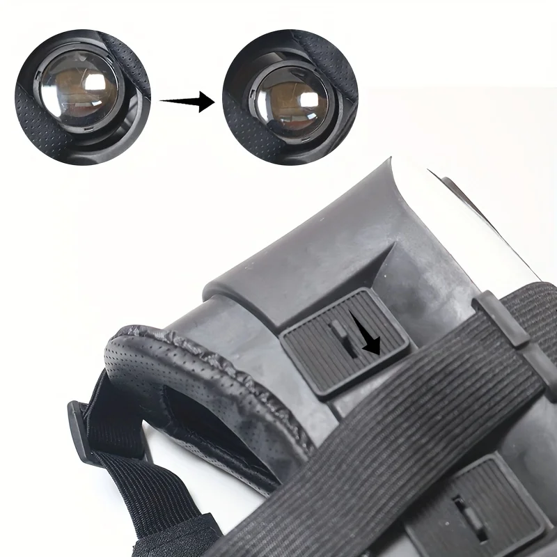 سماعة الواقع الافتراضي VR BOX ثلاثية الأبعاد - حزام قابل للتعديل، متوافق مع الهاتف الذكي، لا حاجة إلى بطارية، غطاء رأس قابل للتعديل #6