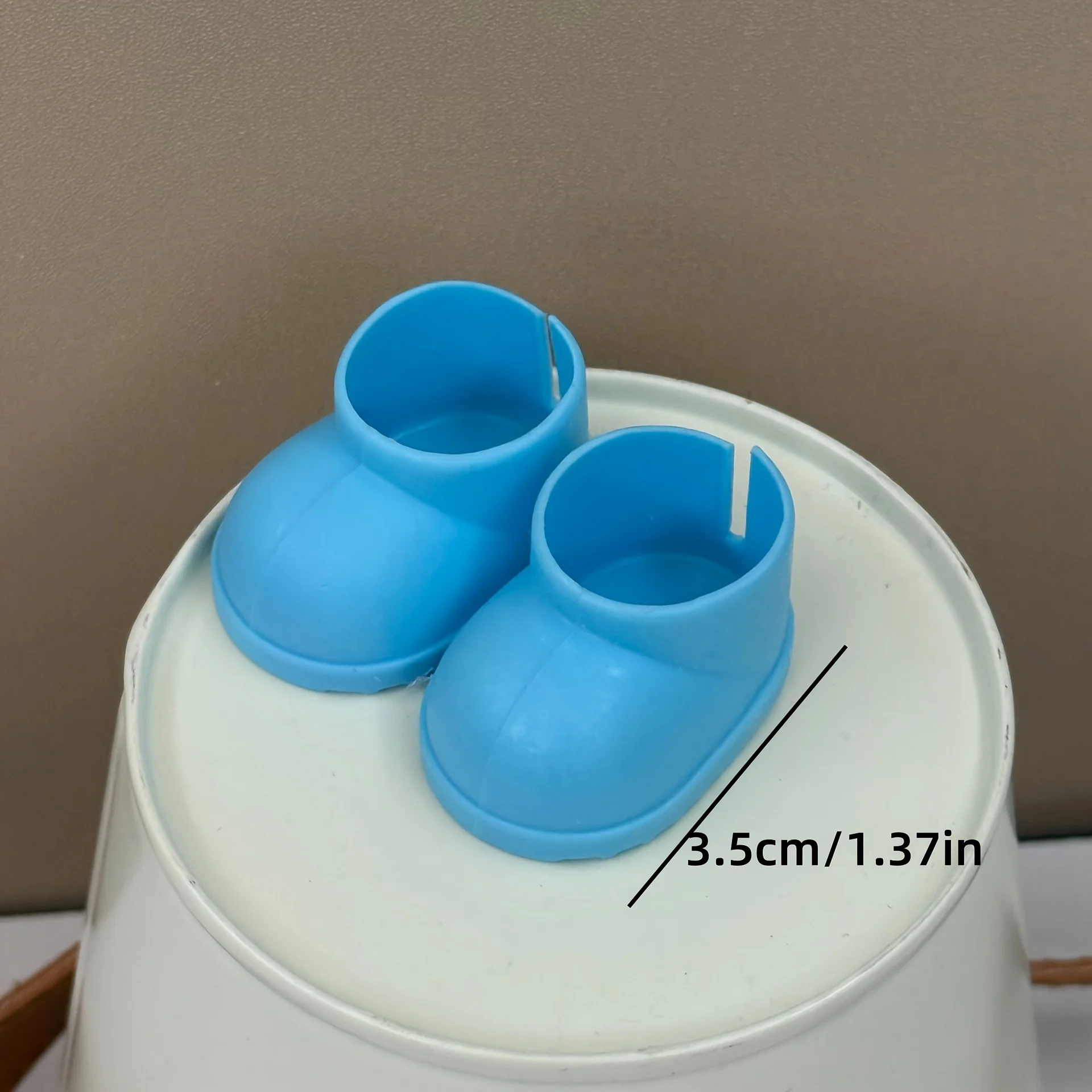 3 paar willekeurige poppenschoenen in levendige kleuren 6,69 inch staande en antislip PVC regenlaarzen voor poppen poppenhuisdecoraties