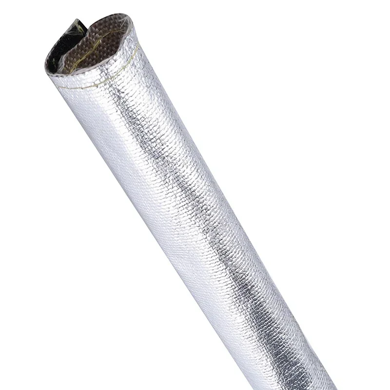 2M Metallic Heat Shield Thermal Fire Sleeve Insulated Wire Hose Wrap Loom Tube Protect Cover 30mm/20mm Sound Insulation Pad