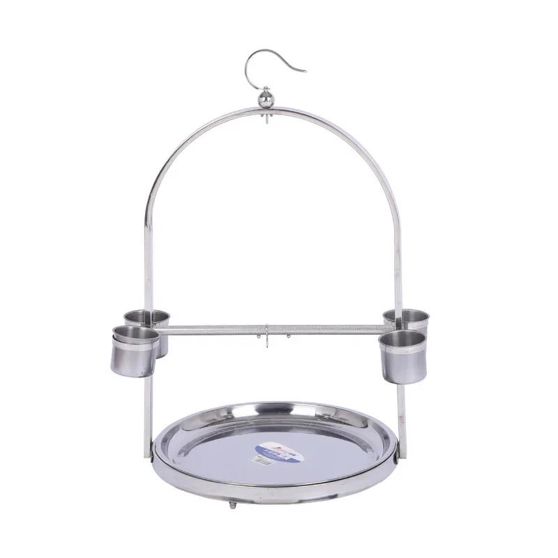 

National wholesale stainless steel parrot bird rack, hanger parrot station rack, large quantity discount portable