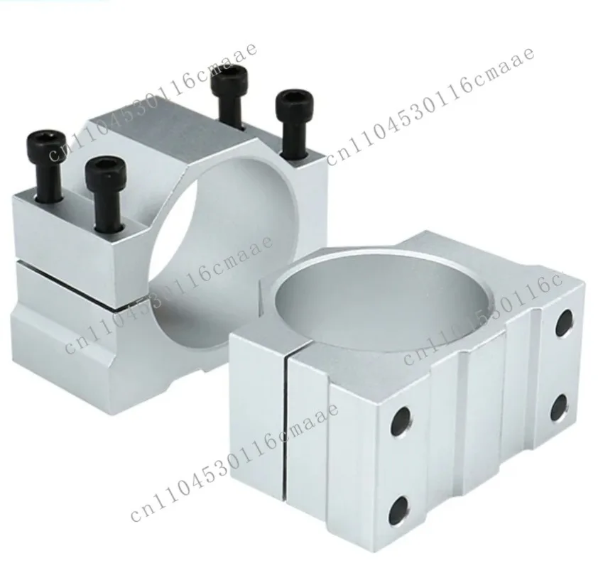 Aluminum 65 80 100 125mm Numerical Control Spindle Motor Single Side Bracket High Productivity Woodworking Machinery Parts