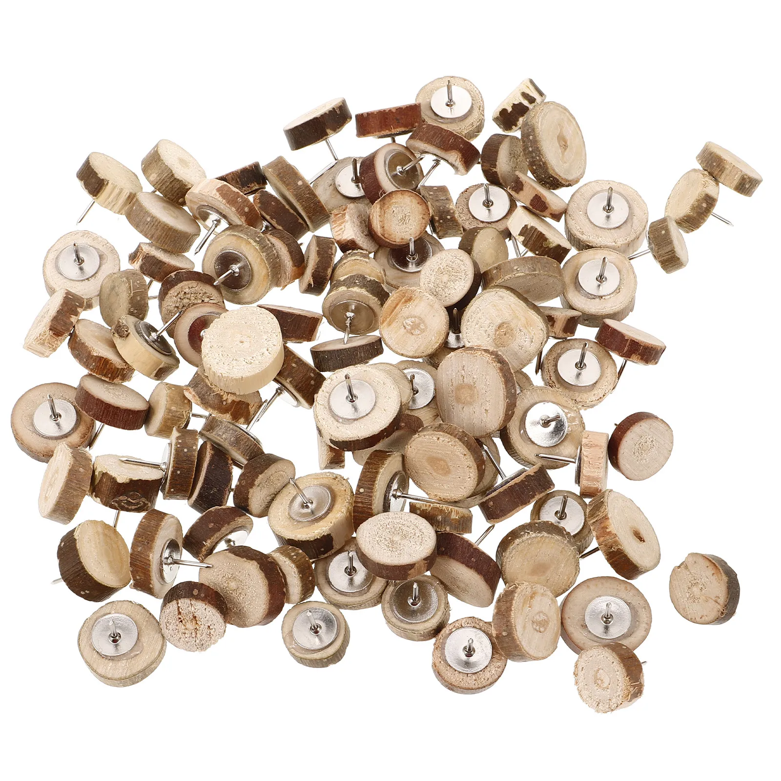 

100Pcs Decorative Push Pins for Cork Board Wood Thumb Tacks Photo Wall Accessories Cute Bulletin Board Tacks Home Office