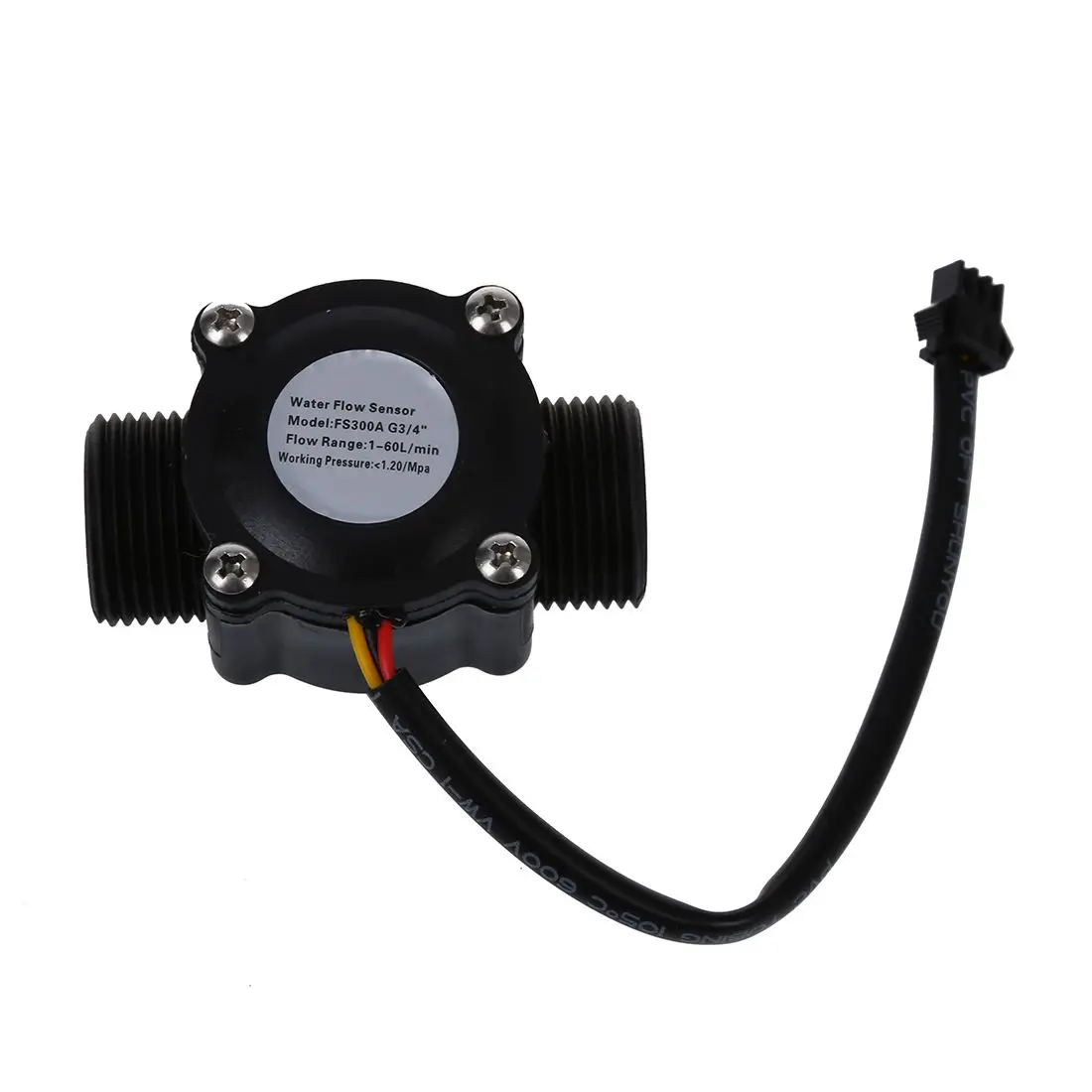 1-60L/Min DC 5-24V Hall Effect Water Flow Sensor Counter Meter FS300A