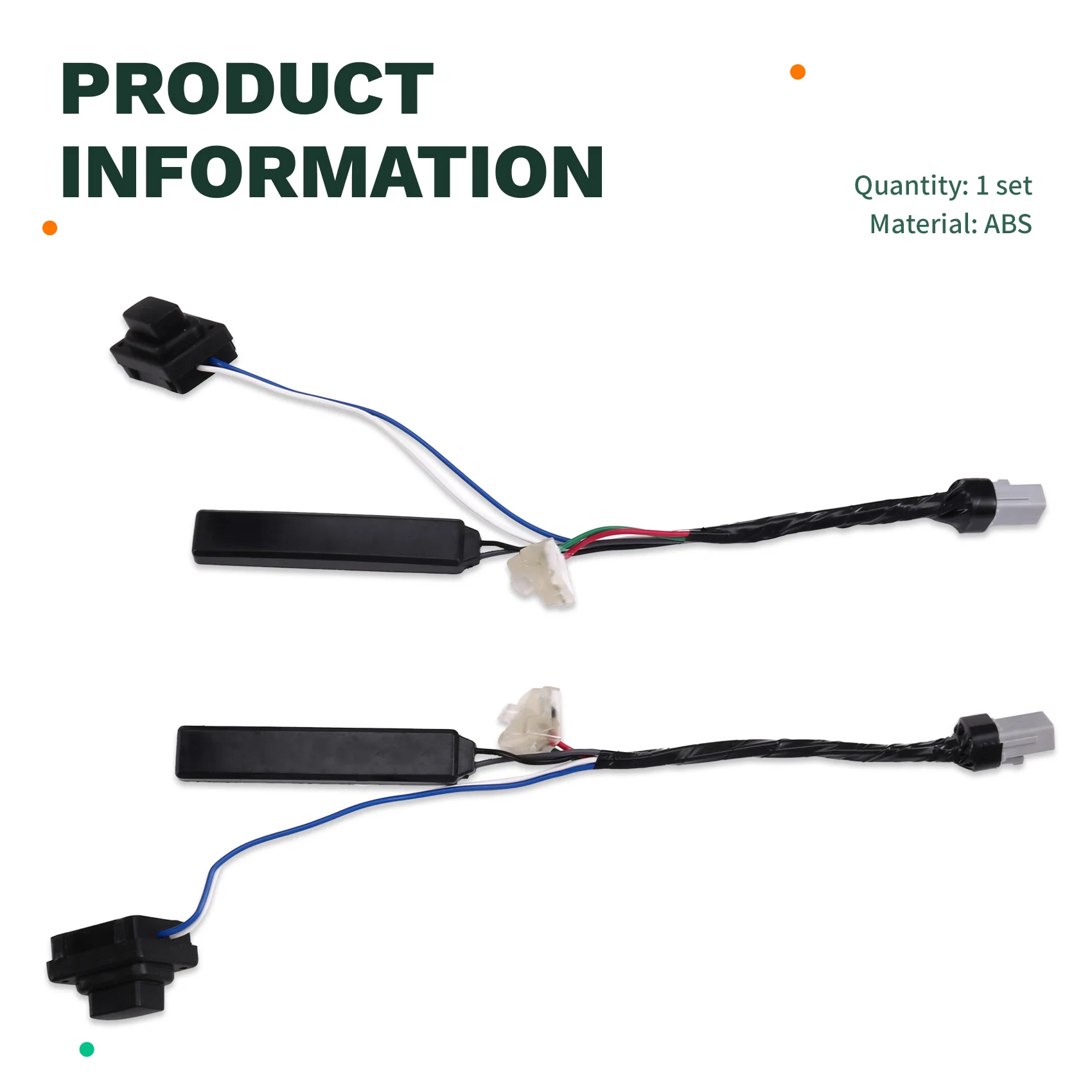 ABQB-For Kia KX5 سبورتاج QL 2016 مقبض الباب الأمامي زر صغير 82657-D9000 82658-D9000 قطع غيار السيارات لـ LH & RH #5