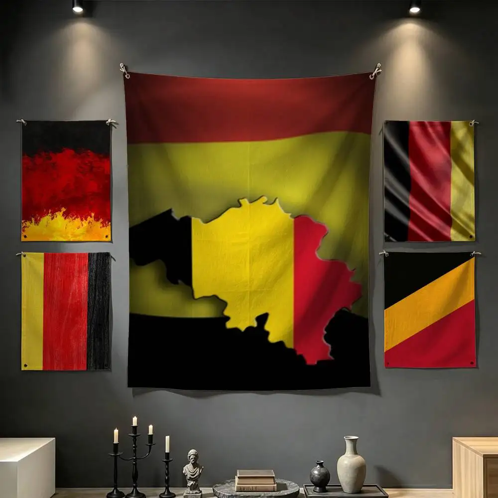 Belgium F-Flag Tapestry Tropical Ocean Wall Hanging for Bedroom Living Room Dorm Home Decor