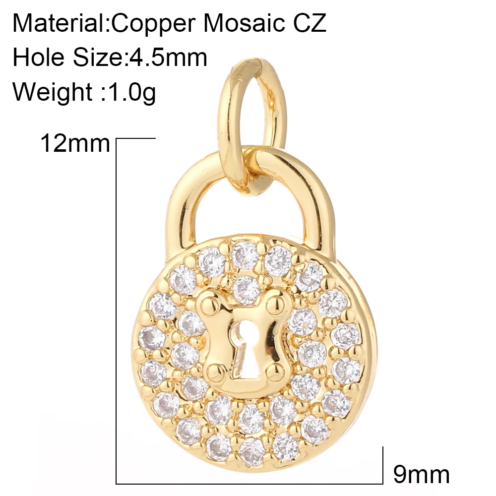 Heart Key Lock Charms for DIY Jewellery Making