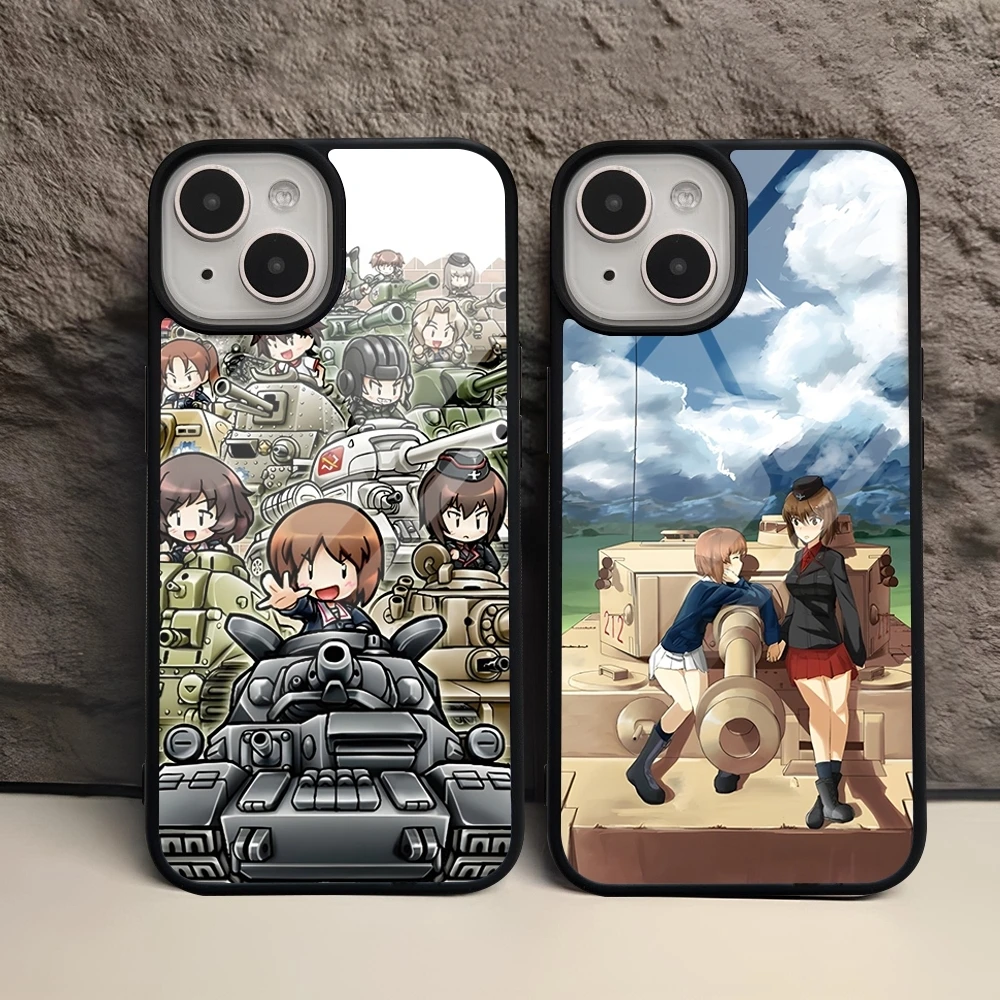 Girls Und Panzer Phone Case PC+TPU For S24 Ultra Samsung Galaxy S23 S21 S22 S10 S20 S30 Plus Note 20 Back Covers