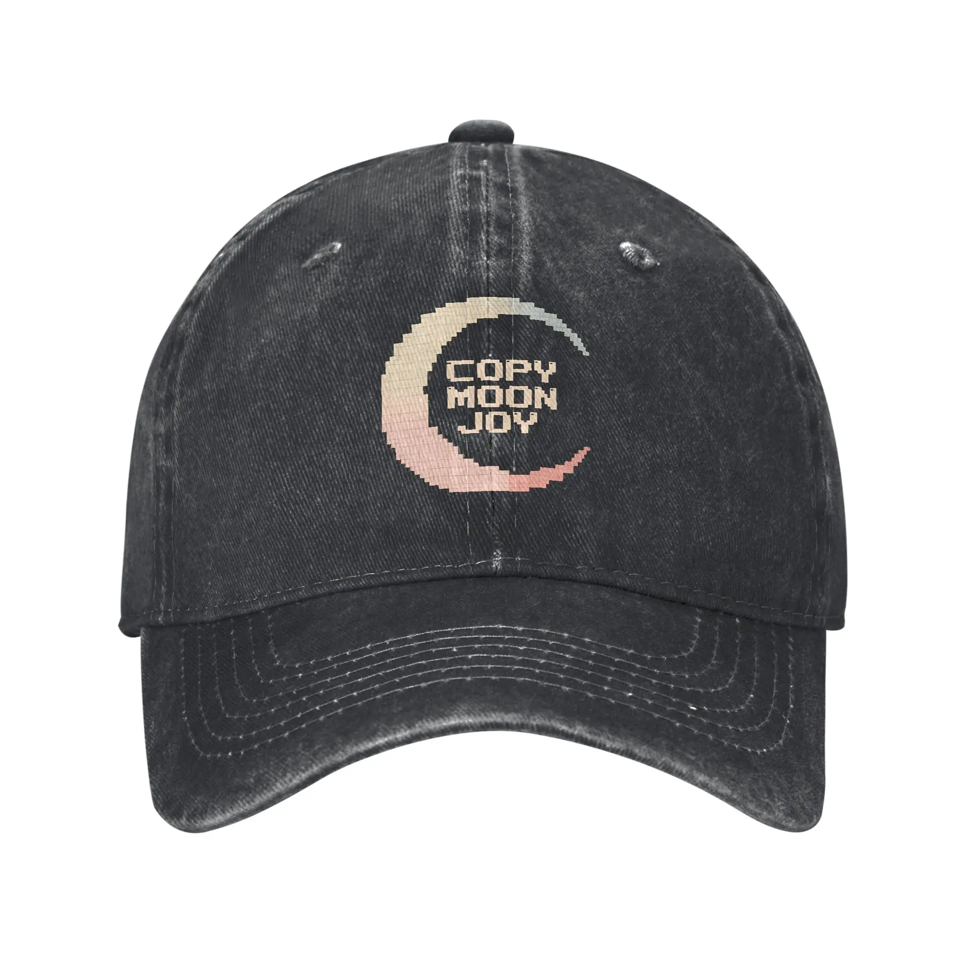Summer Copy Moon Joy Baseball Cap Sun PIXEL MOON Hot Sale Print Washed Trucker Hat Men Women Fashion Outdoor Gym Baseball Caps
