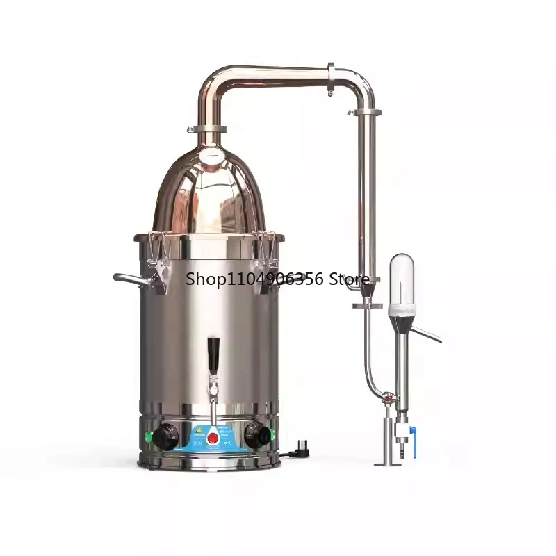 for 30L Home Distiller Electric Heating Equipment Copper Column Spirits Brewing DIY Spirits Vodka Rum Moonlight Wine