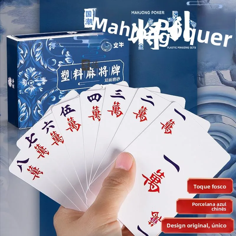 portable-travel-thicken-plastic-mahjong-poker-cards-home-use-waterproof-144-pcs-special-paper-for-entertainment