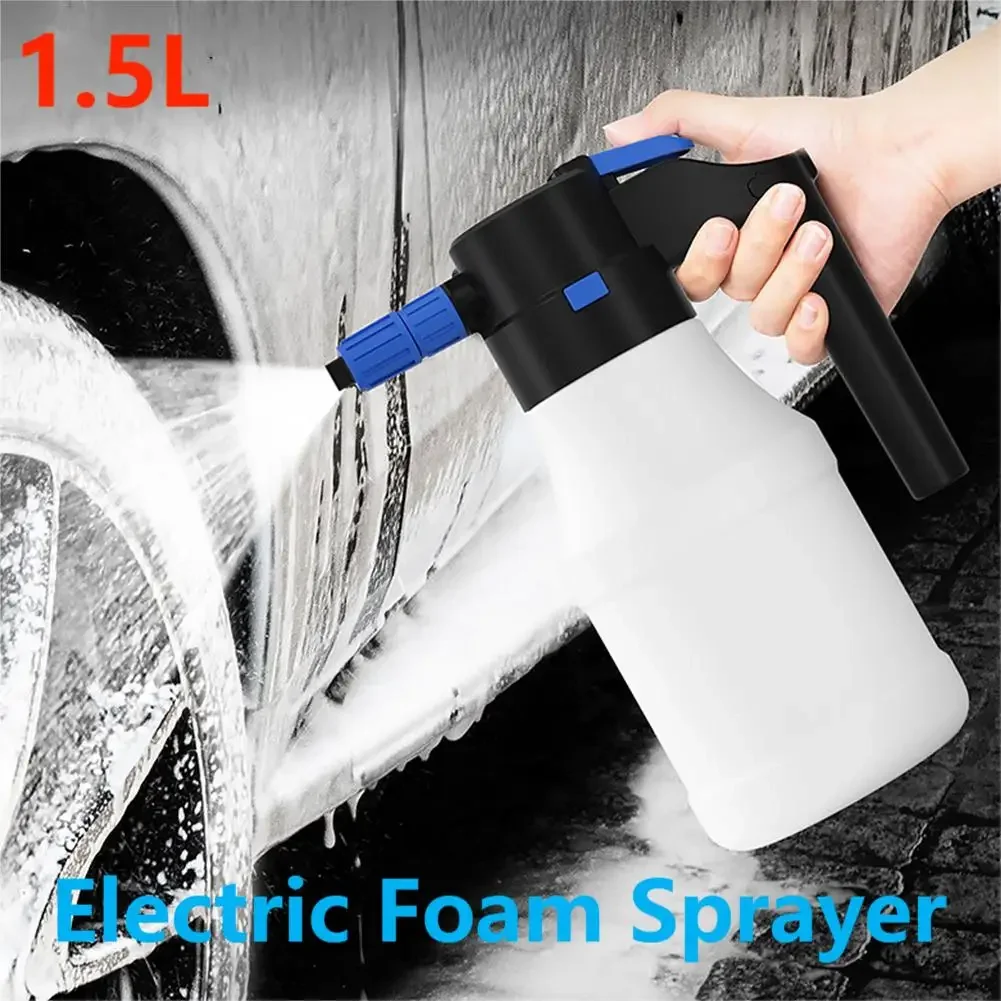 Electric Foam Sprayer Car Wash Garden Clean Detailing Snow Cannon High Pressure Water Gun USB Rechargeable Foam Generator Lance