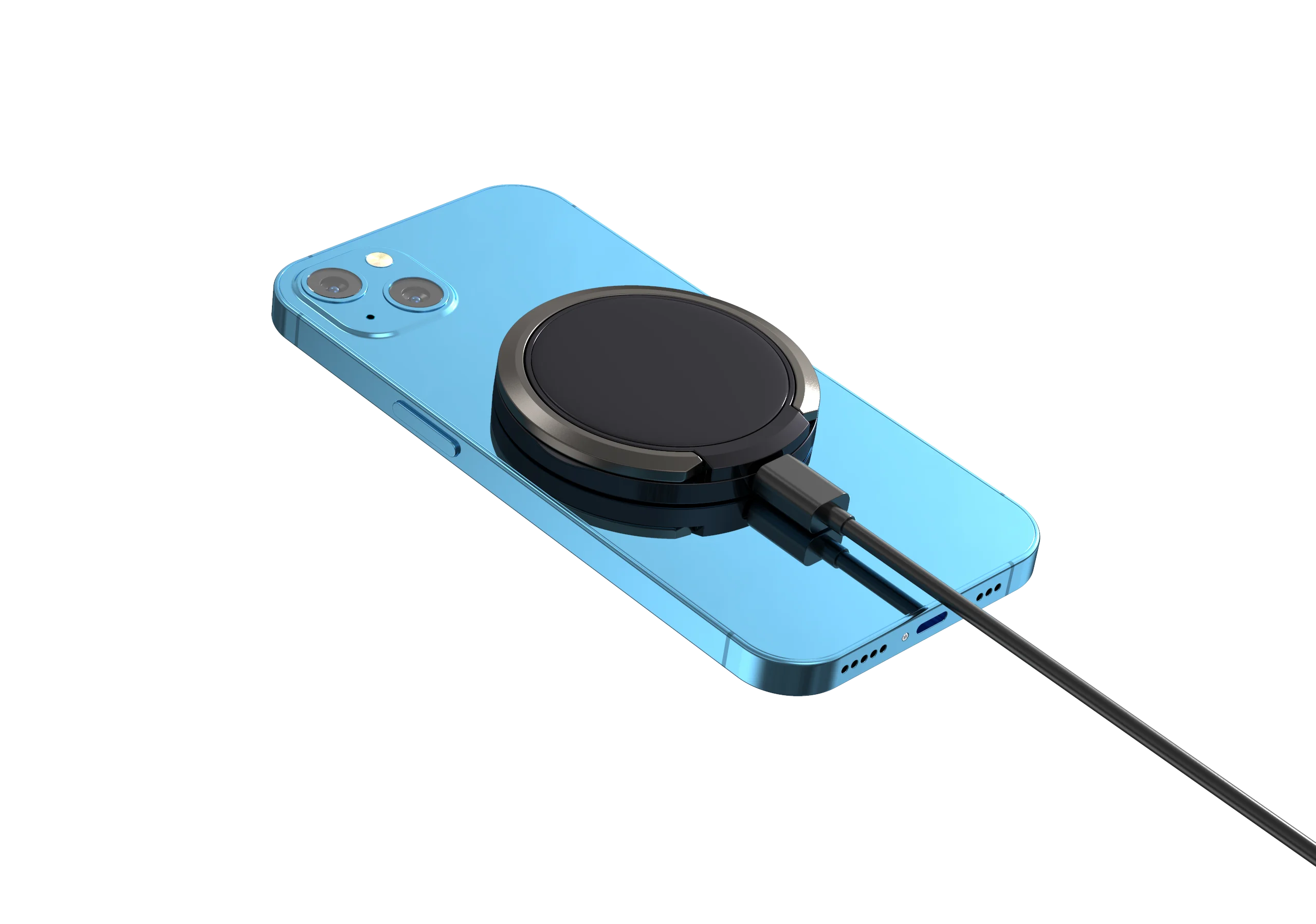 New 2-in-1 15W Wireless Fast Charger for Xiaomi Iphone 14 Pro Max Can Support Mobile Phones Holder