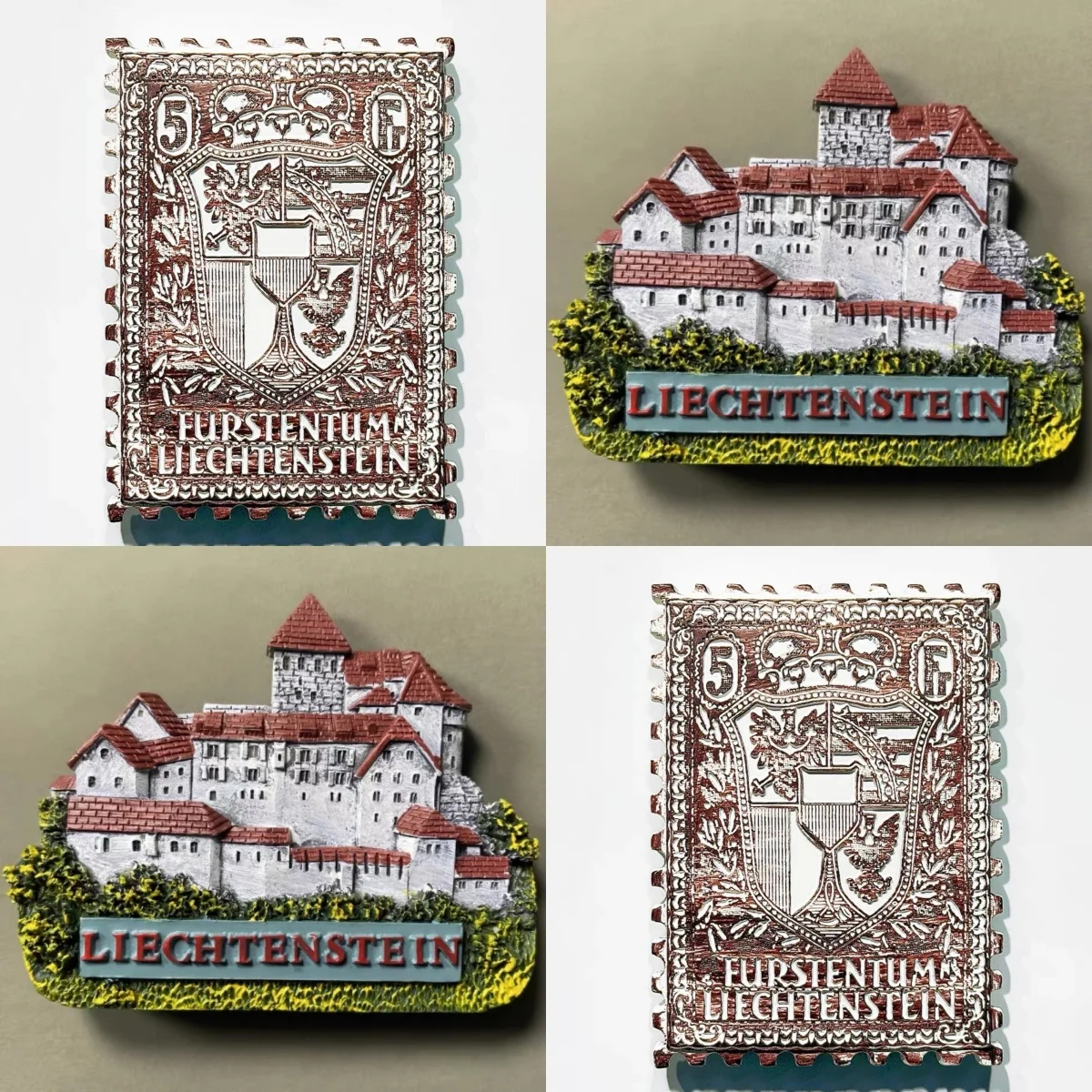 Liechtenstein Reise-Souvenir Magnet Handgefertigter Kühlschrankmagnet Dekorativer Kühlschrankmagnet